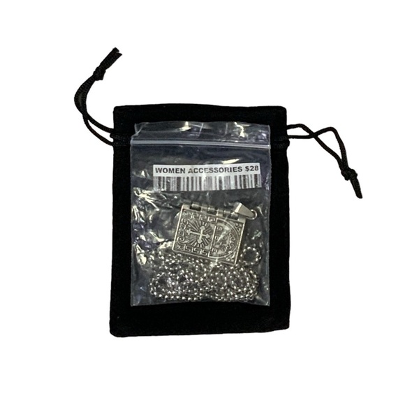 Bible Necklace 4 Pages Turnable Lords Prayer Pages 27” Box Chain Silver Tone - Picture 9 of 16